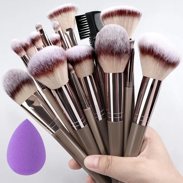 1/20 pcs Professional Makeup Brush Set, Super Delicate Detail, Eyeshadow Concealer Highlighter, Women's Beauty Tool