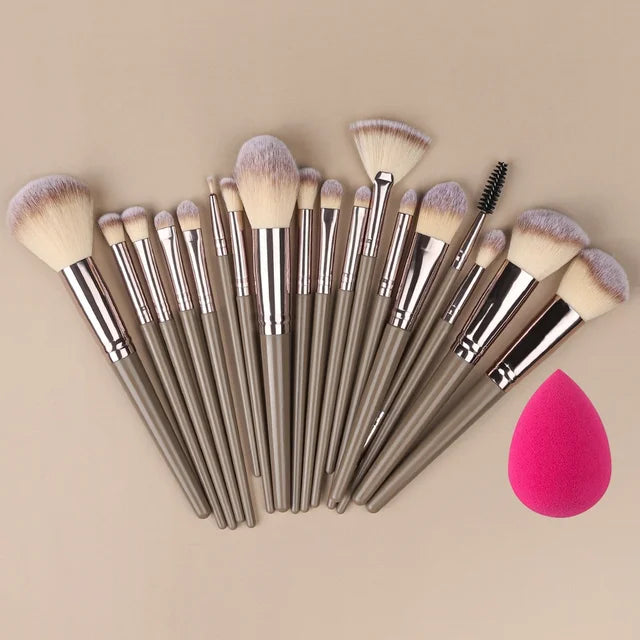 1/20 pcs Professional Makeup Brush Set, Super Delicate Detail, Eyeshadow Concealer Highlighter, Women's Beauty Tool