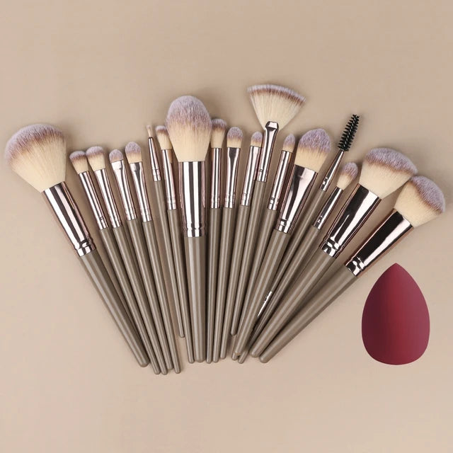 1/20 pcs Professional Makeup Brush Set, Super Delicate Detail, Eyeshadow Concealer Highlighter, Women's Beauty Tool