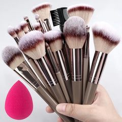 1/20 pcs Professional Makeup Brush Set, Super Delicate Detail, Eyeshadow Concealer Highlighter, Women's Beauty Tool