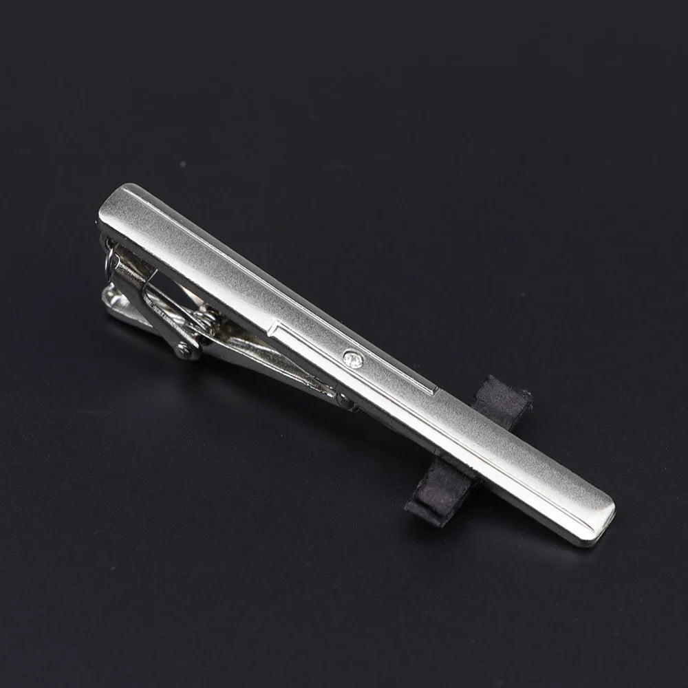 Men's Metal Tie Clip Bright Chrome Stainless Steel Jewelry  Necktie Clips Pin Clasp Clamp Wedding Charm Creative Gifts