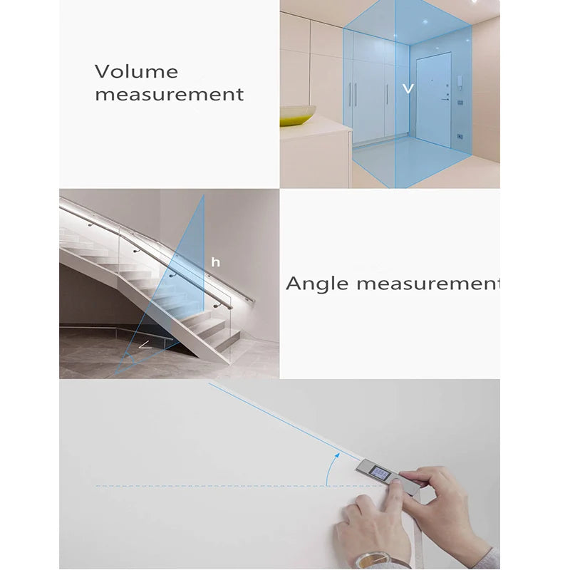 Original MIjia DUKA Laser Range finder 25/40m LS-P/LS-1S Portable USB Charger High Precision Measurement Laser Range Finder