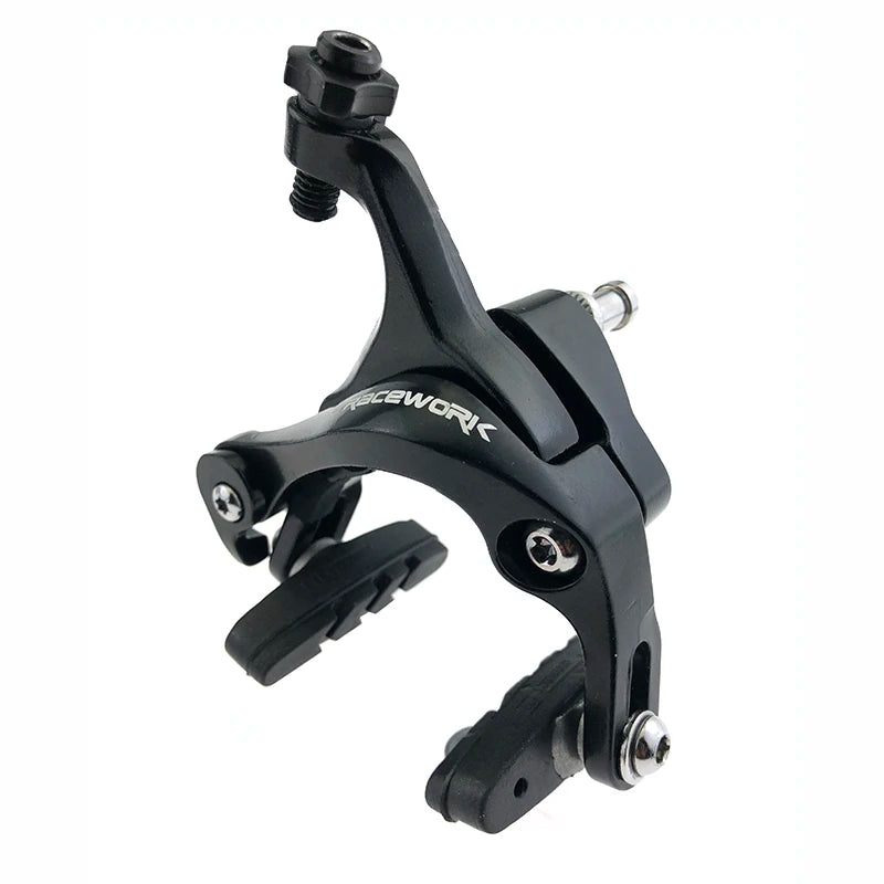 RACEWORK Road Bike Dual Pivot Calipers Bicycle Brake Racing Aluminum Side Pull Caliper Front Rear With Brake Pads