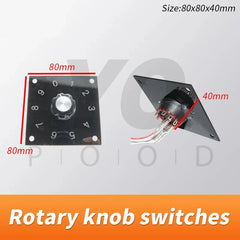 live-action escape the room devices rotary knob switches turn each knobs to correct position to unlock TAKEGISM mechanism