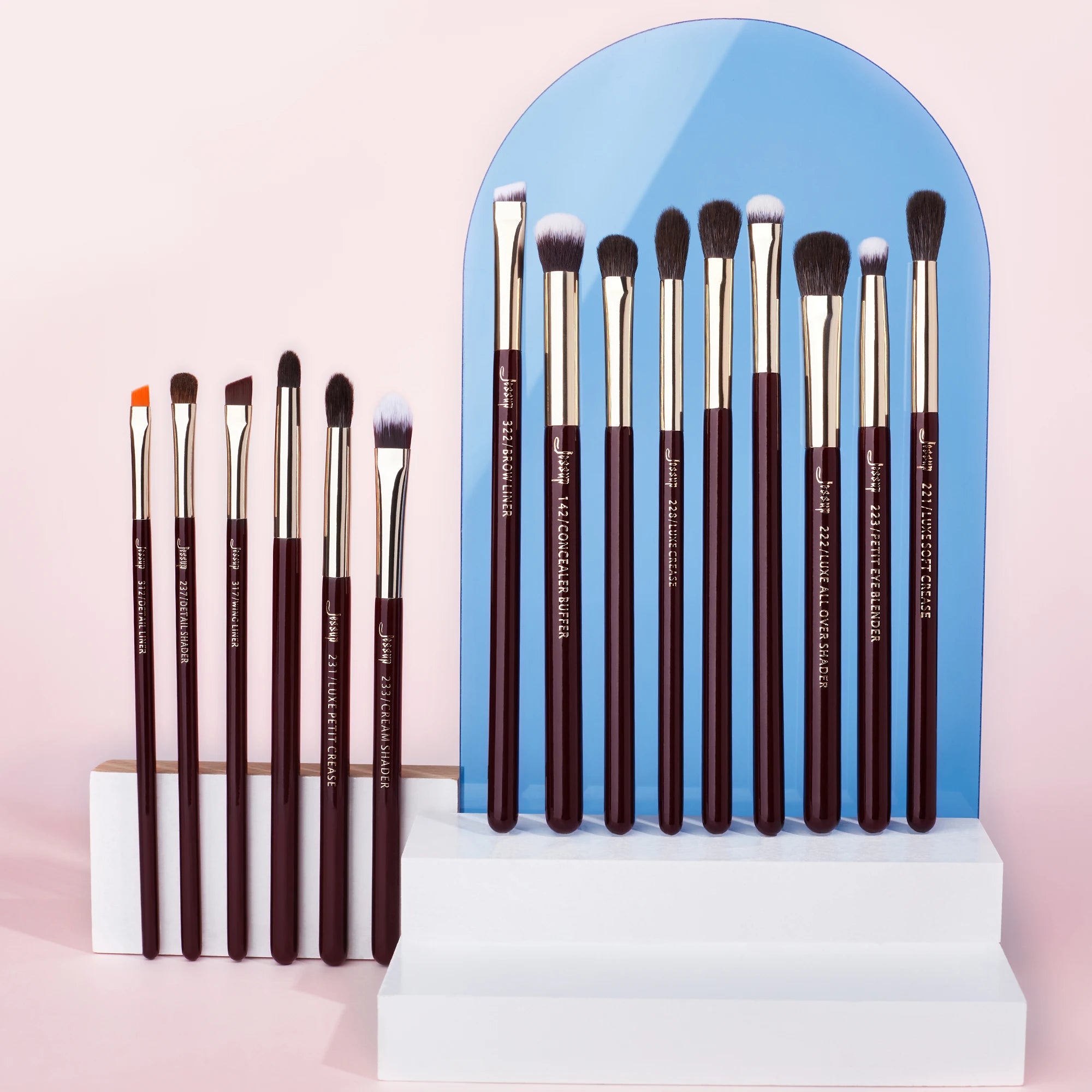 Jessup Eye Brushes Set 15pcs Makeup brush, Natural Synthetic,Eyeshadow Brush,Eyeliner Blending Eyebrow Concealer T284