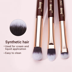 Jessup Eye Brushes Set 15pcs Makeup brush, Natural Synthetic,Eyeshadow Brush,Eyeliner Blending Eyebrow Concealer T284