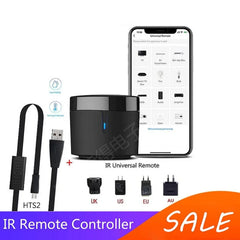 Broadlink RM4 MINI IR Remote Controller Air Conditioning TV Set-top Box Temperature Humidity Sensor HTS2 with Alexa