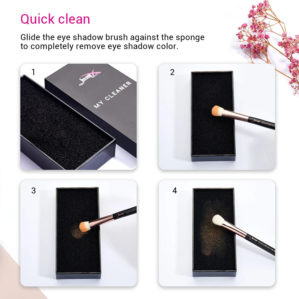 Jessup Makeup brush cleaner sponge Remover Color Makeup tools Eyeshadow sponge quick clean Make up brush cleaner