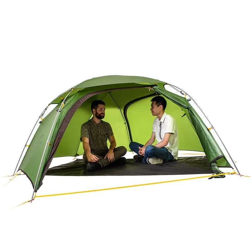 Naturehike Cloud Peak 2 Camping Tent 2-Person 20D Waterproof Ultralight Outdoor Travel Double Layer Tent 4-Season Use