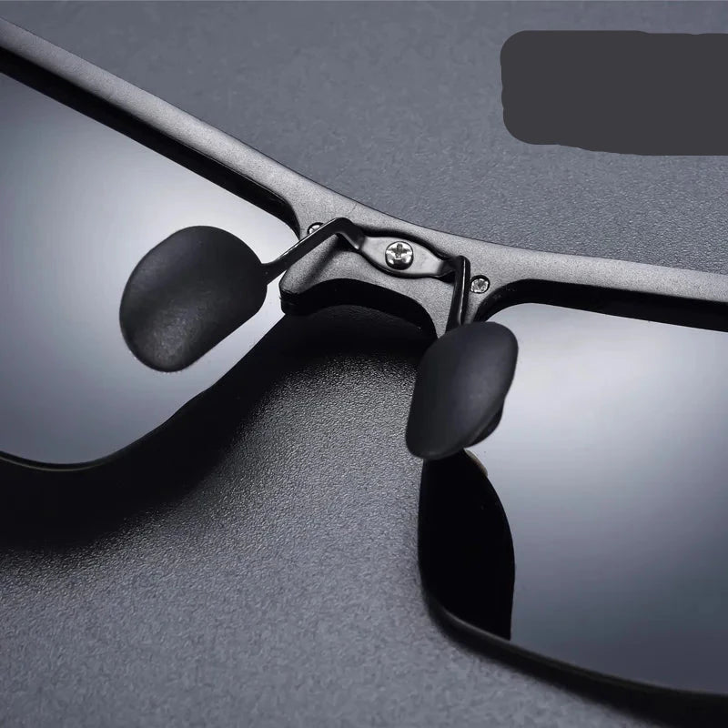 Cook Shark's new aluminum magnesium sunglasses men's sunglasses HD polarized driving drivers color glasses tide