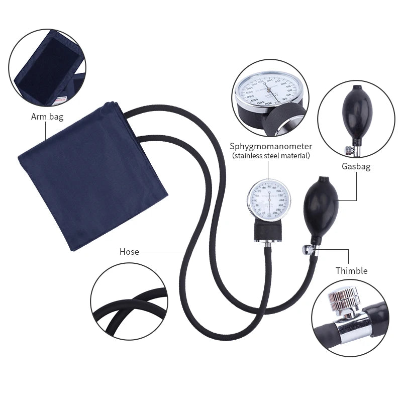 Arm Blood Pressure Monitor Diastolic Sphygmomanometer Doctor Stethoscope Sphygmomanometer Cuff Sphygmomanometer Health Monitor