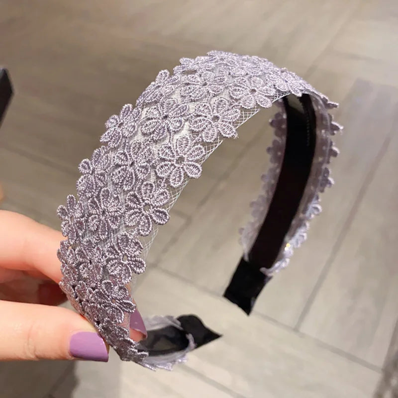 Lace Hair Hoop Women Hair Pressure Bezel Headband Fashion Spring Summer New Headwear Hair Accessories