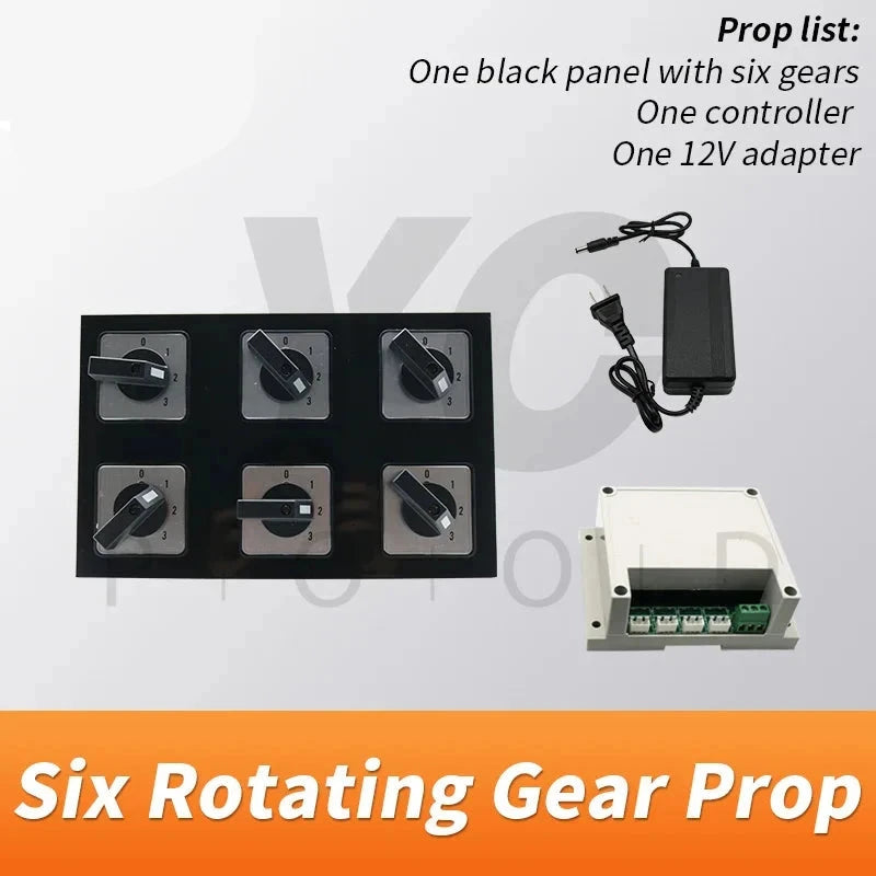 Escape Room Prop Rotating Gear Prop turn each gears to specified number to open lock game room devices