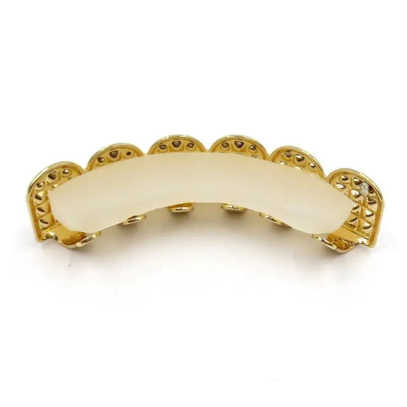 New Fshion Hip Hop Gold Silver Colour Iced Out CZ Teeth Grillz Top Bottom  Men Women Jewelry