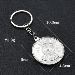 50 Years Super Perpetual Calendar Key Chain Bottle Opener Key Rings Astrology KeyChain Party Gift Key Holder Gift Jewelry