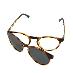 Ultem Vintage Round Clip On Sunglasses UV400 Magnetic Eyeglasses Frame Men Women Ultralight Myopia Spectacles Frames Tortoise