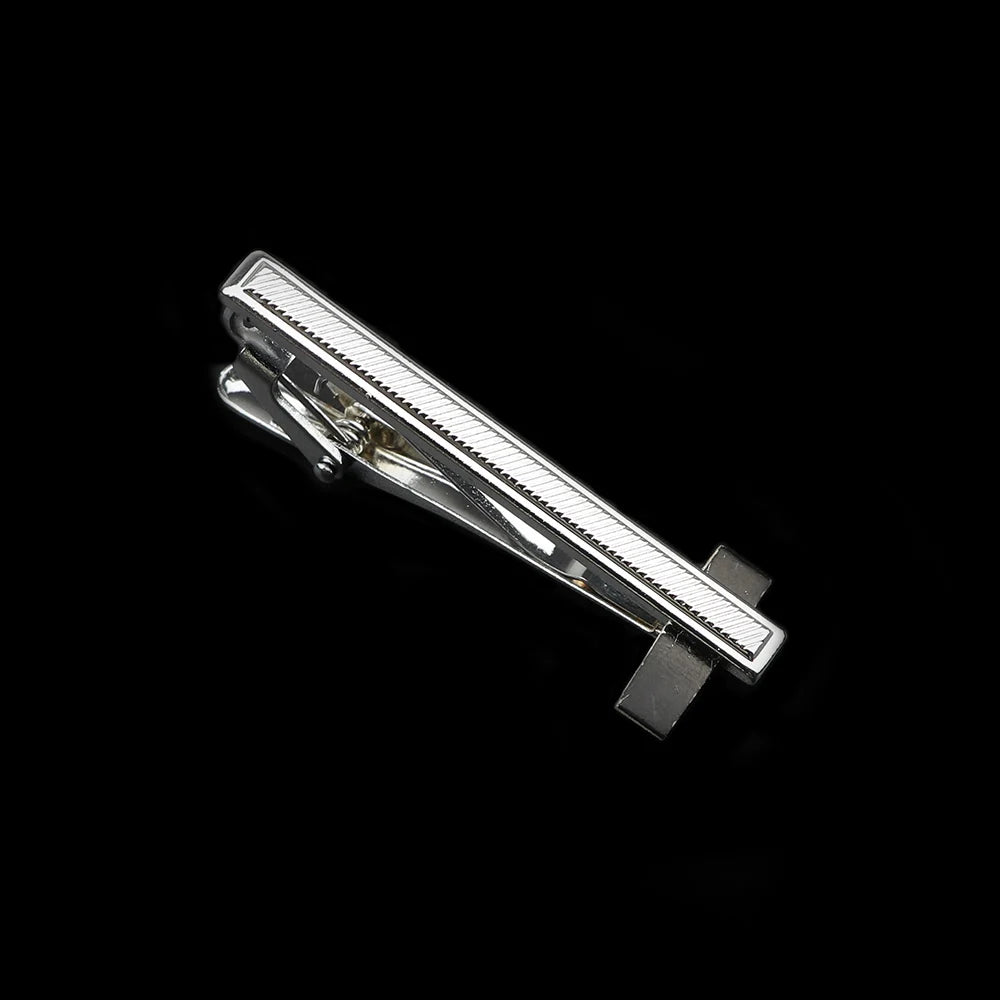 Men's Metal Tie Clip Bright Chrome Stainless Steel Jewelry  Necktie Clips Pin Clasp Clamp Wedding Charm Creative Gifts