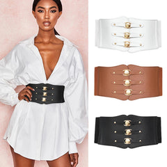 Elastic Wide Corset Belts For Women Waist Plus Size Belt Female Dress Waistband Big Stretch Cummerbunds Clothes Accessory