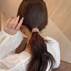 20-200pcs Basic Nylon Hair Rings Women Sweet Girls 4.5cm Simple High Elastic Hairbands Rope Ties Headbands Ponytail Holders