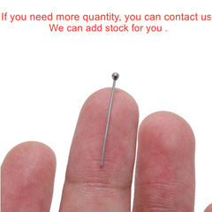 100Pcs/Lot Stainless Steel Headpin Diy Jewelry Accessories Earrings Beading Eye Pins Flat Head Pins For Jewelry Making Supplies