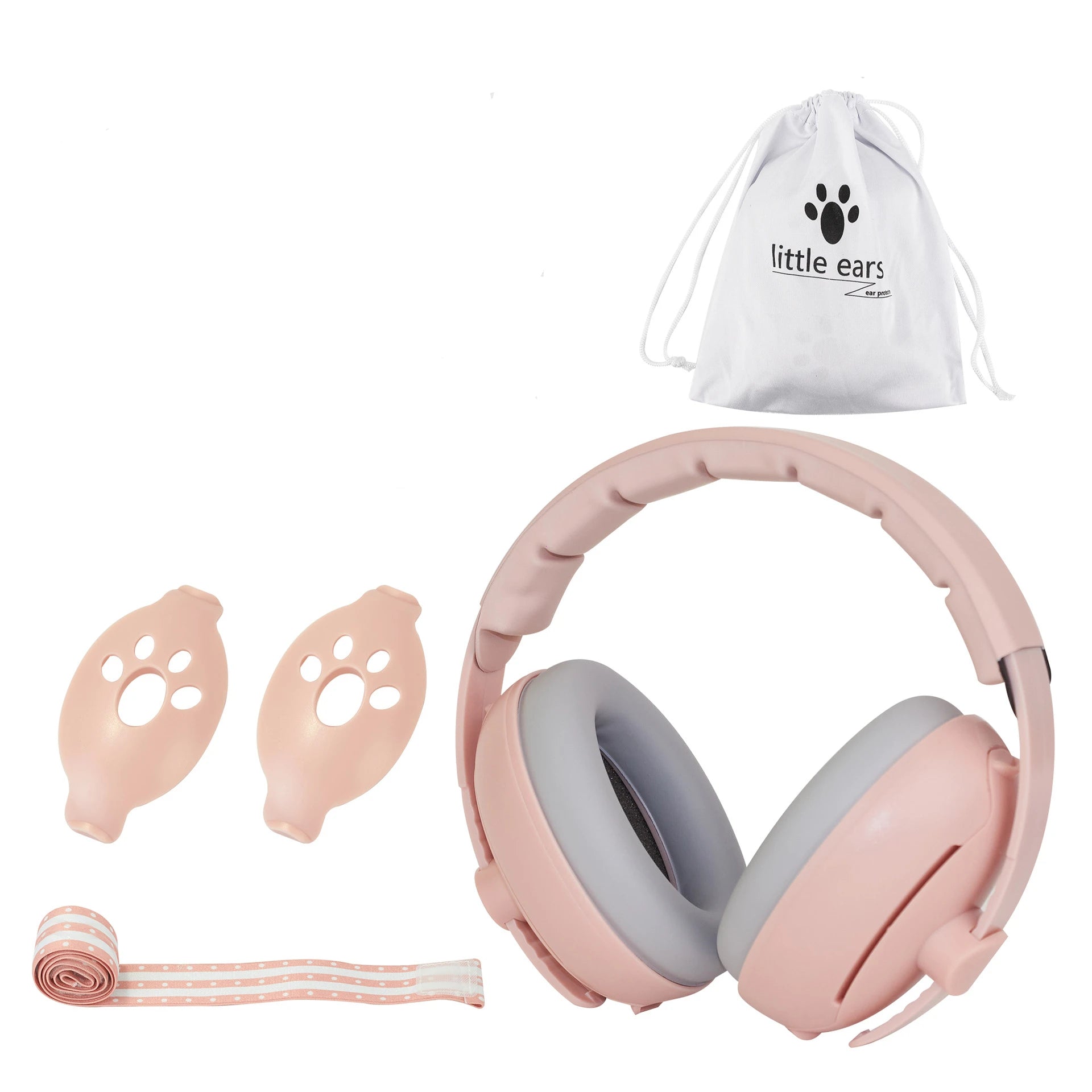 Baby Ear Protection Noise Cancelling Headphones 2-in-1 Convertible Design Noise Reduction Earmuffs for Infant Improves Sleep