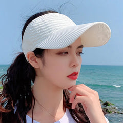 Summer Visor UV Protection Sun Hats For Women Foldable Sun Hat Visor Suncreen Floppy Cap Female Outdoor Casual Caps Gorras