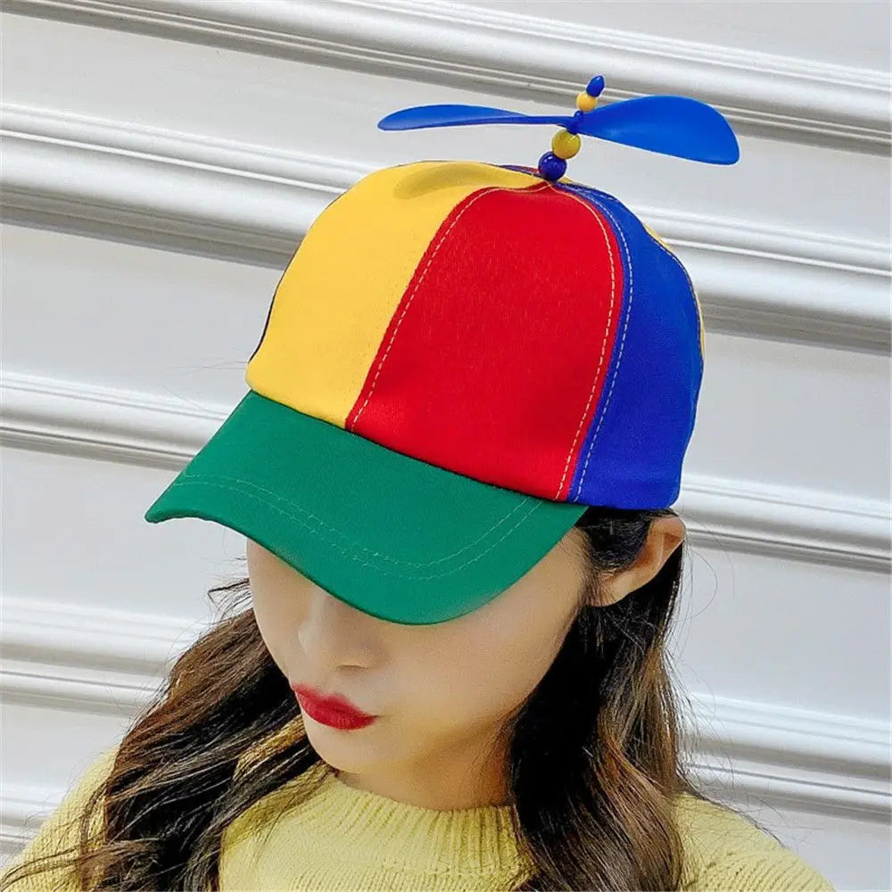 Funny Snapback Hat Helicopter Propeller Adventure Dad Hat Rainbow Bamboo Dragonfly Baseball Cap For Adult Kids Boys Girls