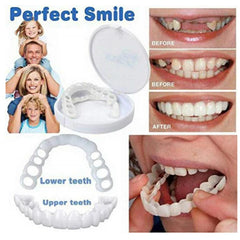 Upper & Lower Teeth Veneers Anti-true Braces Snap On Smile Teeth Whitening  Denture Teeth Comfortable Veneer Cover Teeth