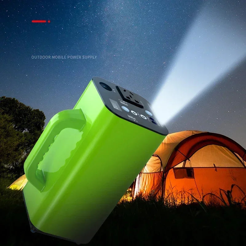 Portable Power Station 80000mAh 500W Generator Battery Outdoor Camping Charger Emergency Power Supply Power Bank AC DC Output