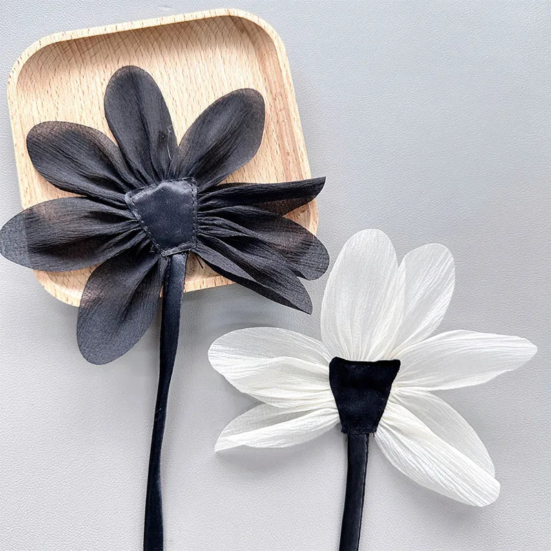 New Cloth Fabric Collar 2Pcs Flower Brooch for Women Pins Lace Flower Corsage Lapel Pins Handmade Jewelry Wedding Party Gifts