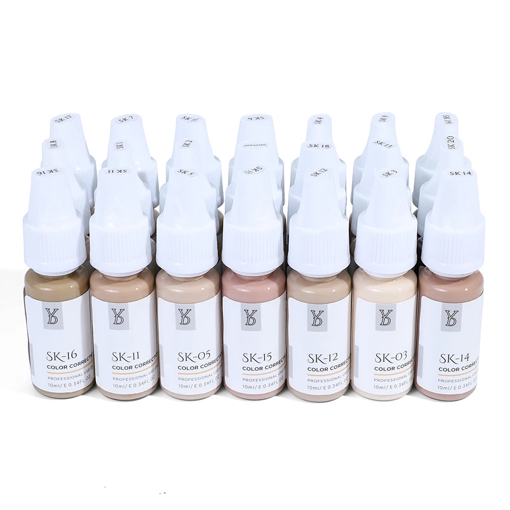 1pcs/pack 10ML Skin Colour Remodeling Tattoo Inks Permanent Makeup Tattoo Ink Stretch mark camouflage pigments Tattoo Supplies