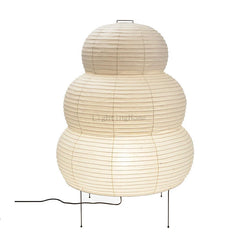 Japanese Design Akari Wabi-sabi Table Lamp White Rice Paper Decorative Desk Lights for Bedroom Living/Dining Room Study Loft