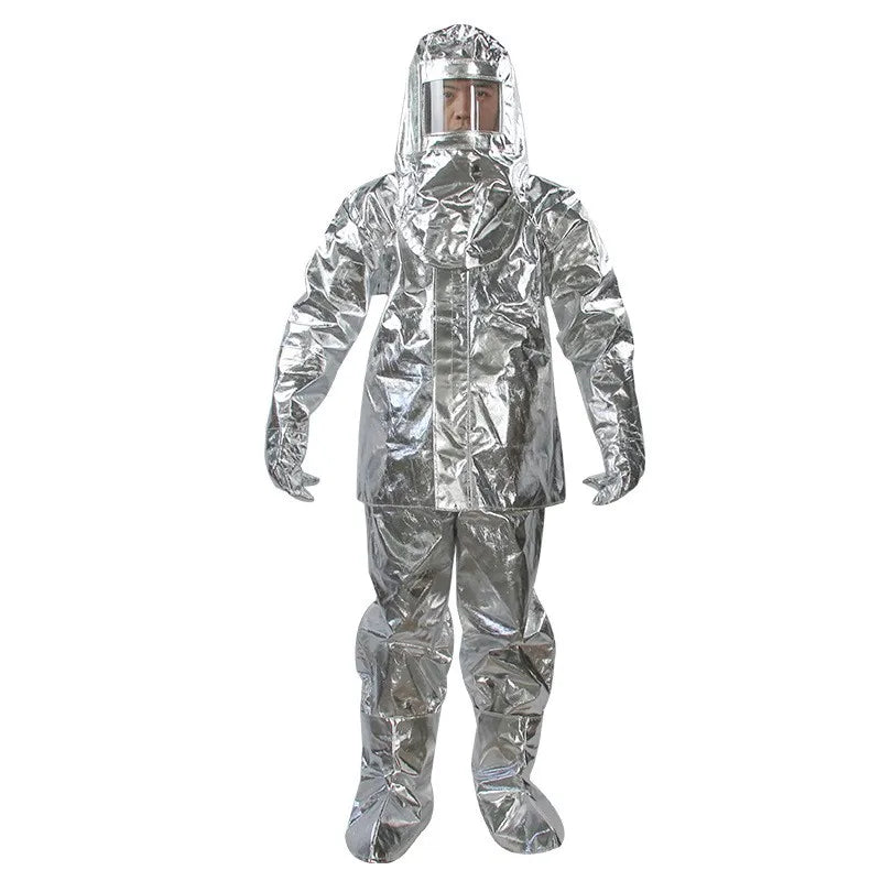 Fire Protection Clothing 1000℃ Heat Resistant Insulation Suit Thermal Radiation Protection Aluminum Foil Insulation Clothing