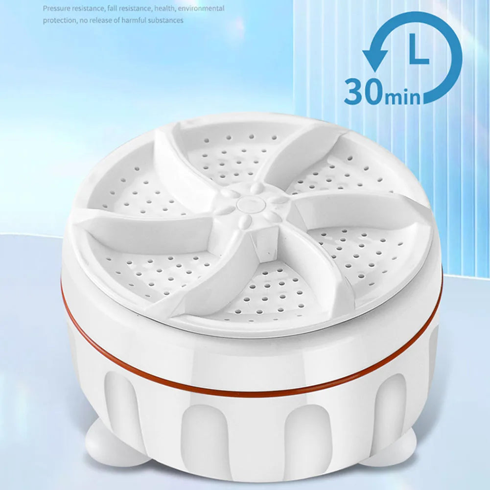 1-5pcs Ultrasonic Turbo Washing Machine Laundry Portable Travel Washer Air Bubble And Rotating Mini Washing Machine Mini Washing