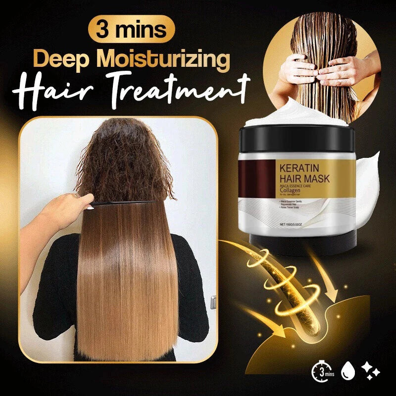 Hair Membrane Natural Repair Magical Hair Mask Prevent Dryness Split Ends Repair Damage Frizz Tangles Soft Smooth Hair Care