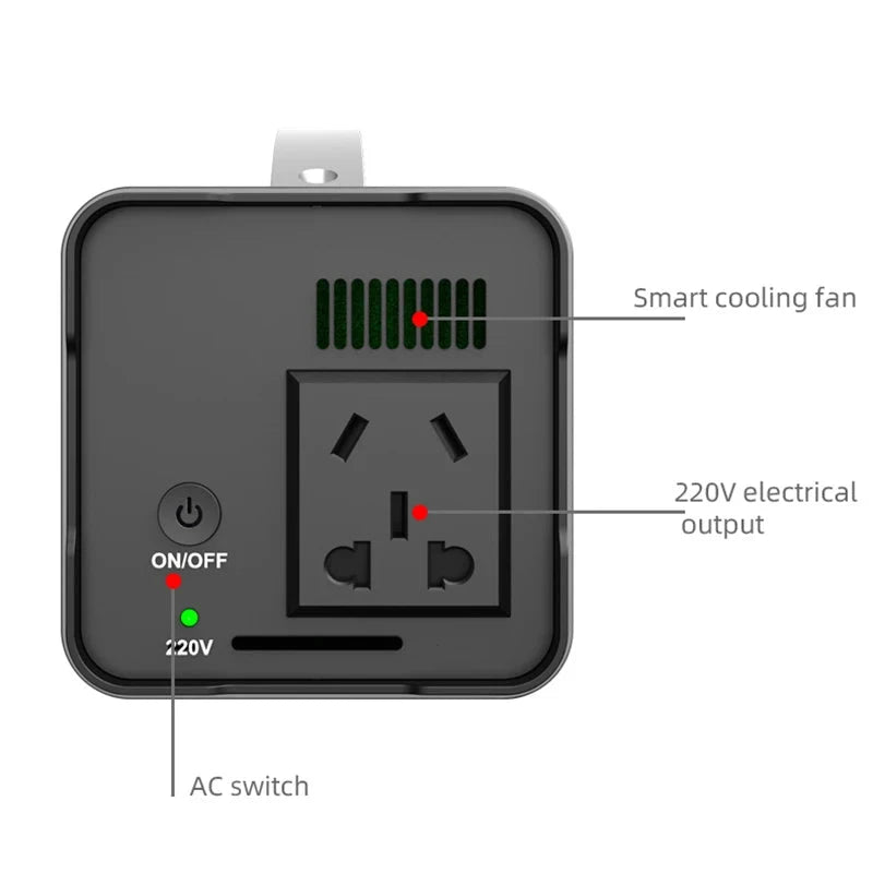 220V 200W Portable Solar Generator Power Station 32000mAh USB AC External Spare Battery Power Supply Charger For Outdoor Camping