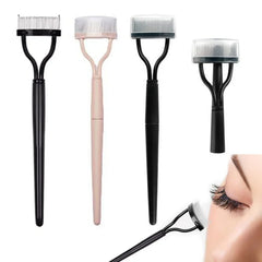 Eyelash Separator Metal Teeth Foldable Eyelash Curler Beauty Makeup Stainless Eyelash Brush Comb Mascara Curl Makeup Tool