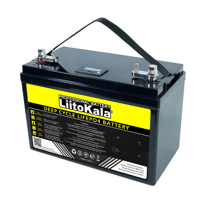 New LiitoKala 12.8V 180AH LiFePO4 Battery pack 12V Lithium Iron Phosphate Batteries 4000 Cycles Touring car Solar Wind Tax Free