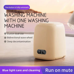 9L Portable Washing Machine Large Capacity Clothes Spin Dryer Bucket Travel Underwear Socks Ultrasonic Mini Washer