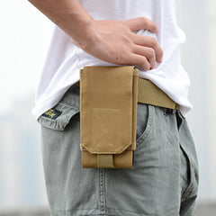 900D Oxford Cloth Molle Mobile Phone Belt Pouch EDC Gadget Hanging Waist Pocket Utility Waist Bag with Cellphone Holster for Men