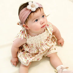 New Flower Girl Hairband Elastic Soft Baby Headband for Children Turban Headwear for Newborn Baby Kids Hair Accessories