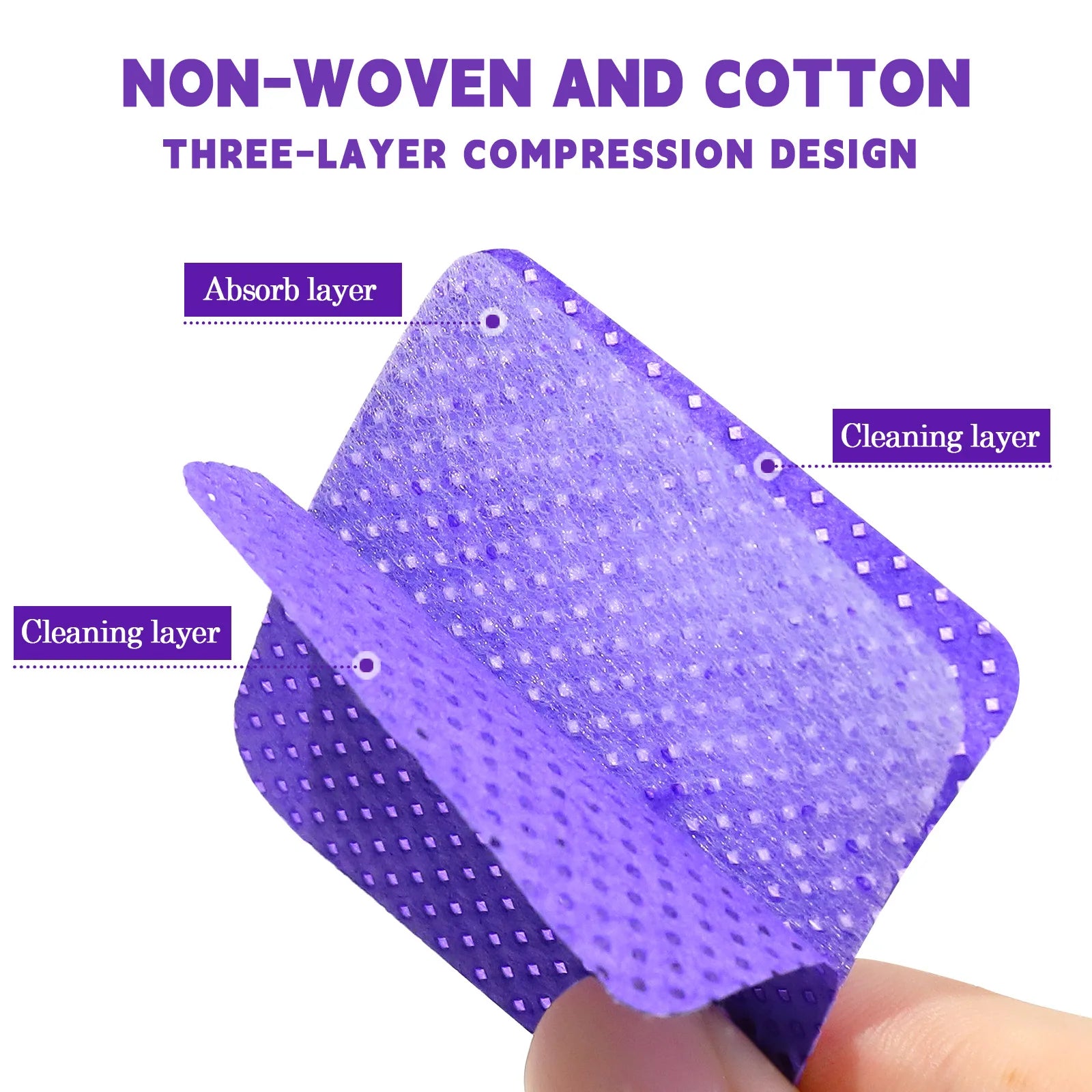 Lint-Free Nail Polish Remover Cotton Wipes UV Gel Tips Remover Cleaner Paper Pad Nails Polish Art Cleaning Manicure Tools