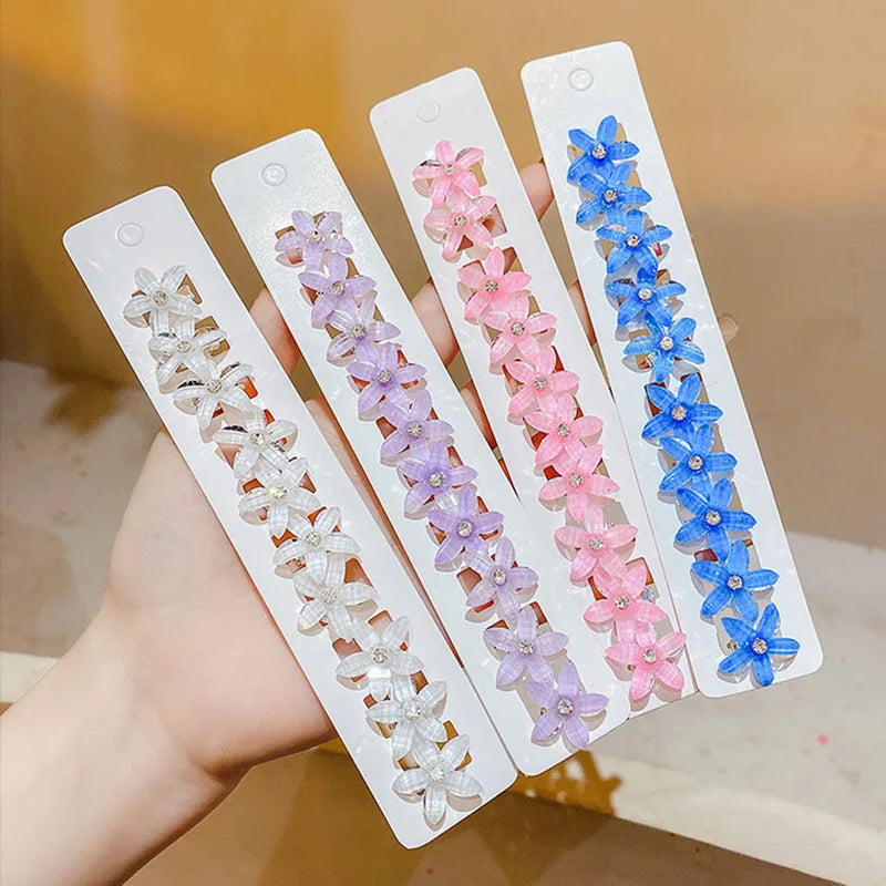 New Kids Mini Hair Clips For Girls Hair Accessories Braided Hair Hairpin Small Flower Sweet Women Fashion Decoration Barrettes