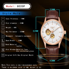 Mechanical wrist watches elegant style wholesale automatic watch for men rome skeleton free shipping items men watches 2024