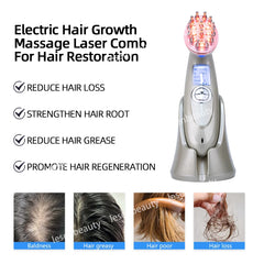 Electric scalp massage comb infrared hair loss prevention equipment hair care equipment home hair care tool hair growth products