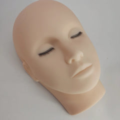 Mannequin Head 4D Eyelash Extension Practice Makeup Accessories Grafting Teaching Training Tools with 4 Layers Lashes