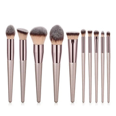 Hot Champagne Makeup Brushes Set for Women Cosmetic Foundation Powder Blush Eyeshadow Kabuki Blending Make Up Brush Beauty Tools