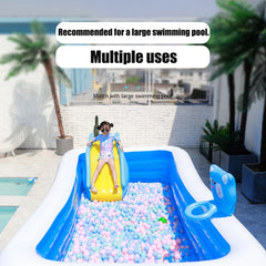 Inflatable Pool Water Slide With Wider Steps Baby Bath Toys Kids Swimming Water Play Toy Recreation Facilit For Outdoor Indoor