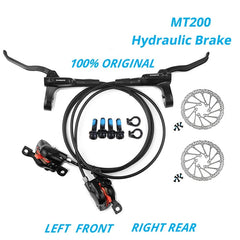 Original Shimano MT200 MTB Mountain Bike Hydraulic Disc Brake Left Front Right Rear 145CM Rotor RT56 RT54 RT26 RT30 HS1 G3 160MM