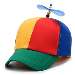 Funny Snapback Hat Helicopter Propeller Adventure Dad Hat Rainbow Bamboo Dragonfly Baseball Cap For Adult Kids Boys Girls